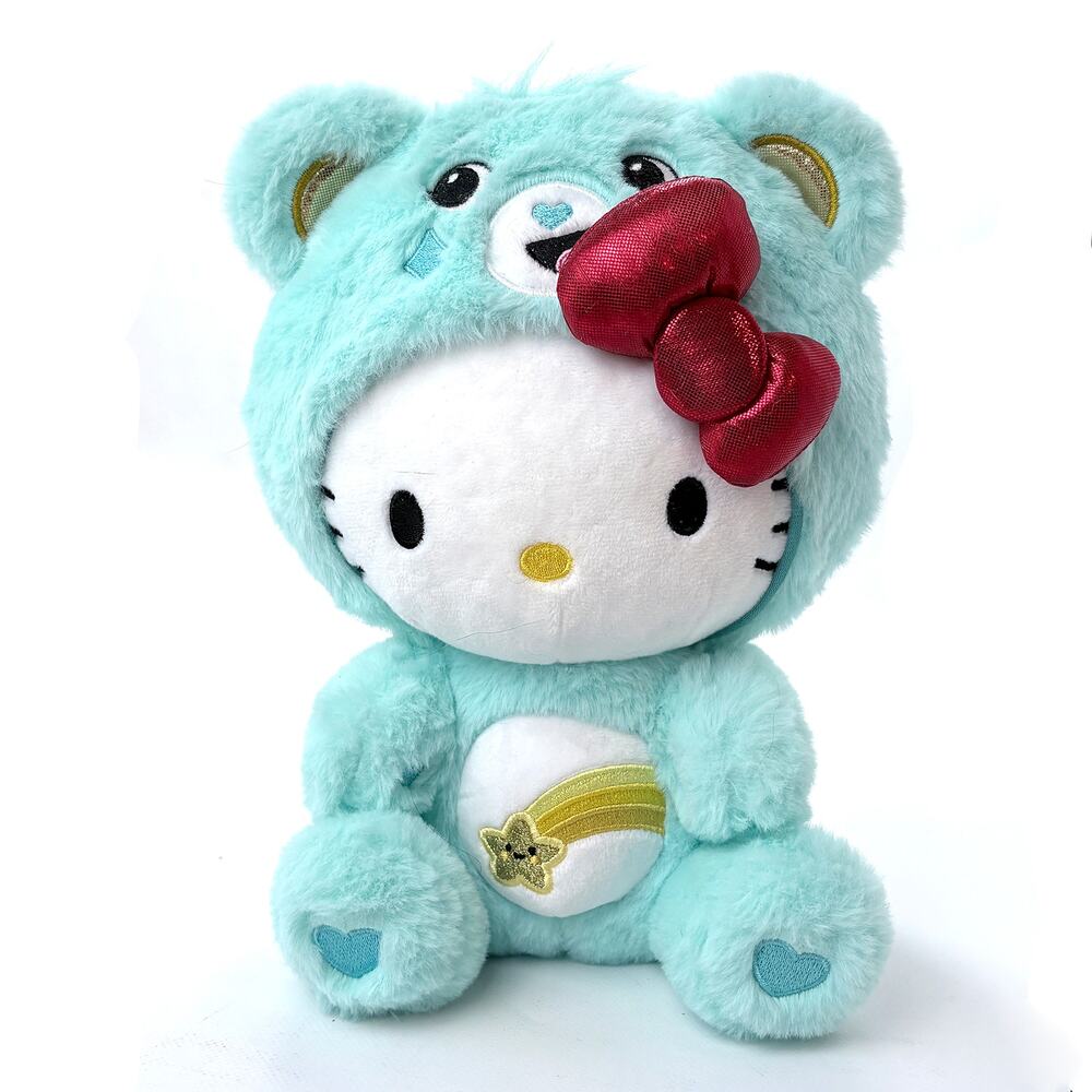 Care Bears With Make A Wish Hello Kitty Outfit.  2024 Excellent Condition 10 In